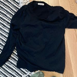 Madewell size small black tshirt long sleeve